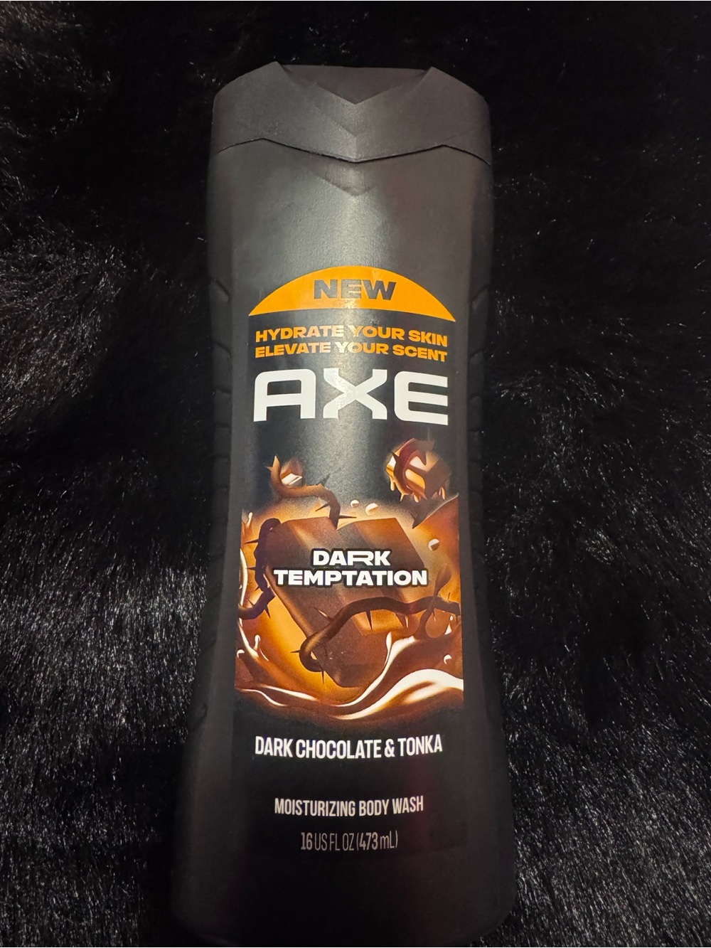 AXE Dark Temptation Moisturizing Body Wash — Dark Chocolate & Tonka (Black)